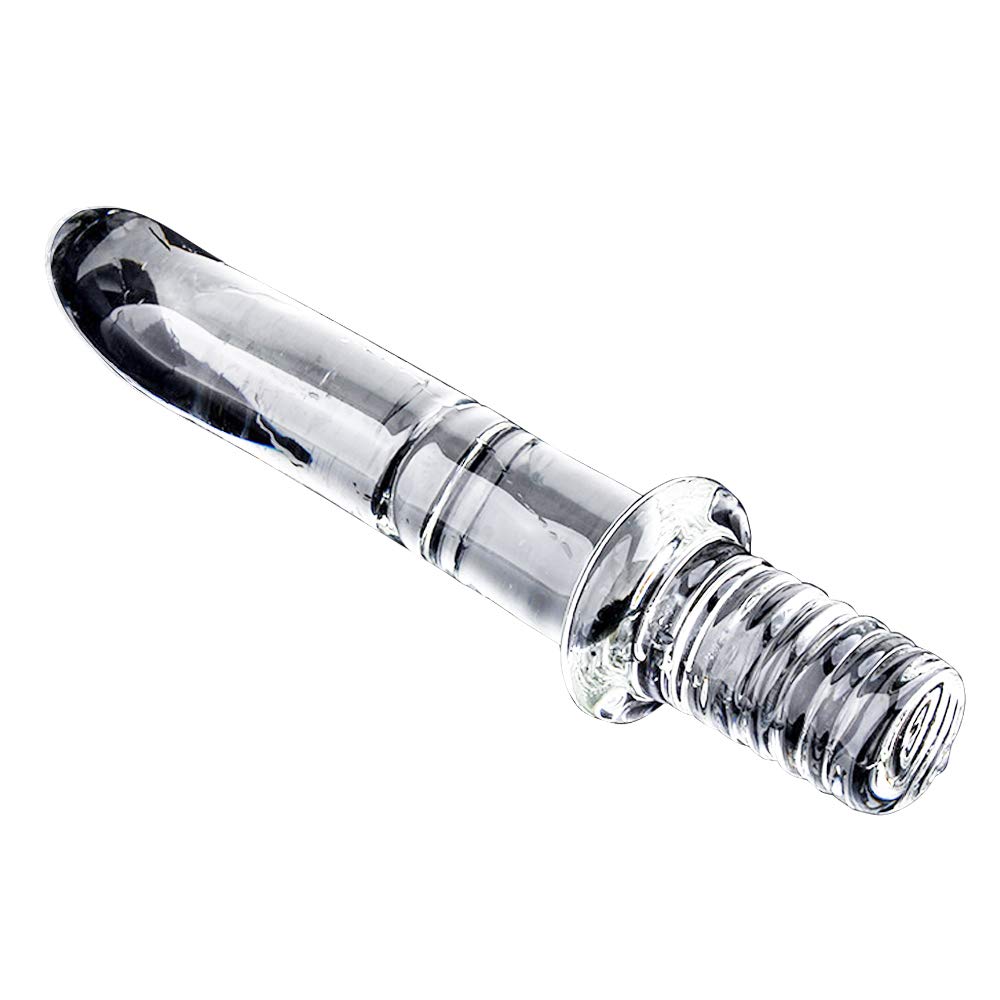 Anal Plug Glass Dildo Anal Plug Anal Plug Glass Dildo Thick Transparent Glass Material Anal Stopper Anal Dildo Smooth Heat Resistant Handle Unisex