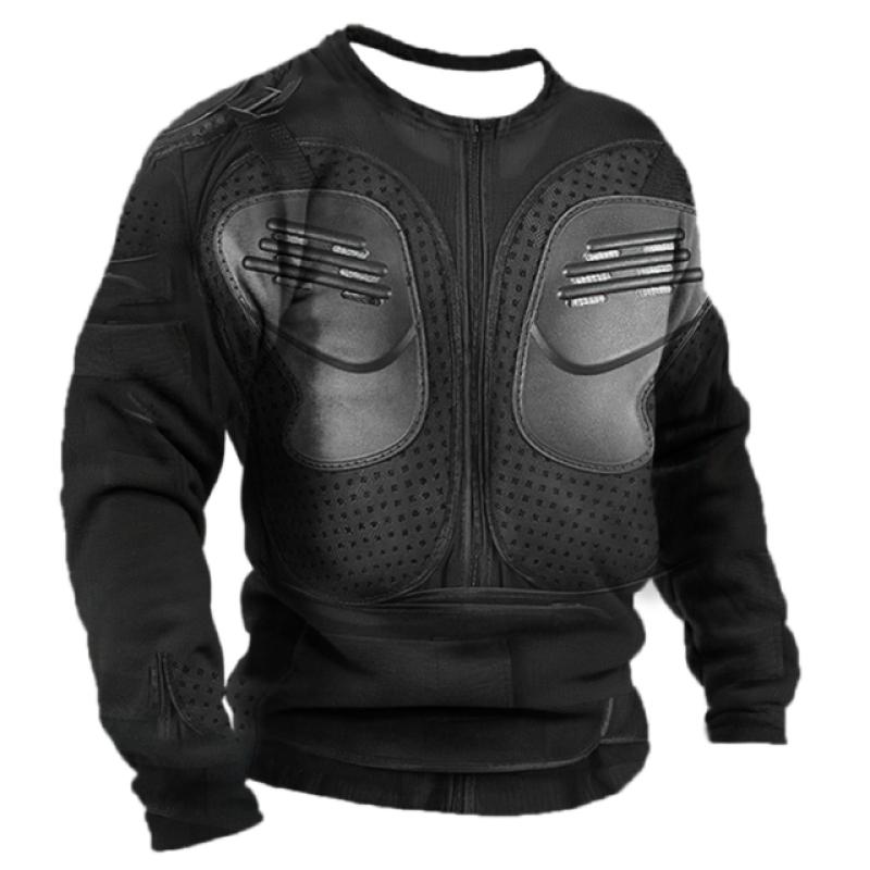 Mode Rüstung Druck männer Langarm T-shirts Frühling Herbst Nachahmung Baumwolle Sport Fitness Casual Kleidung Lose Tops Plus Größe