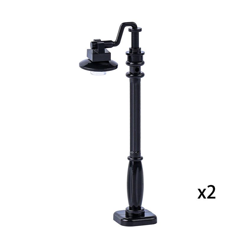MOC Bricks Toys Model Compatible MOC Parts Bricks City Street Lamp Building Block Lamp with Halloween Bat Lamp
