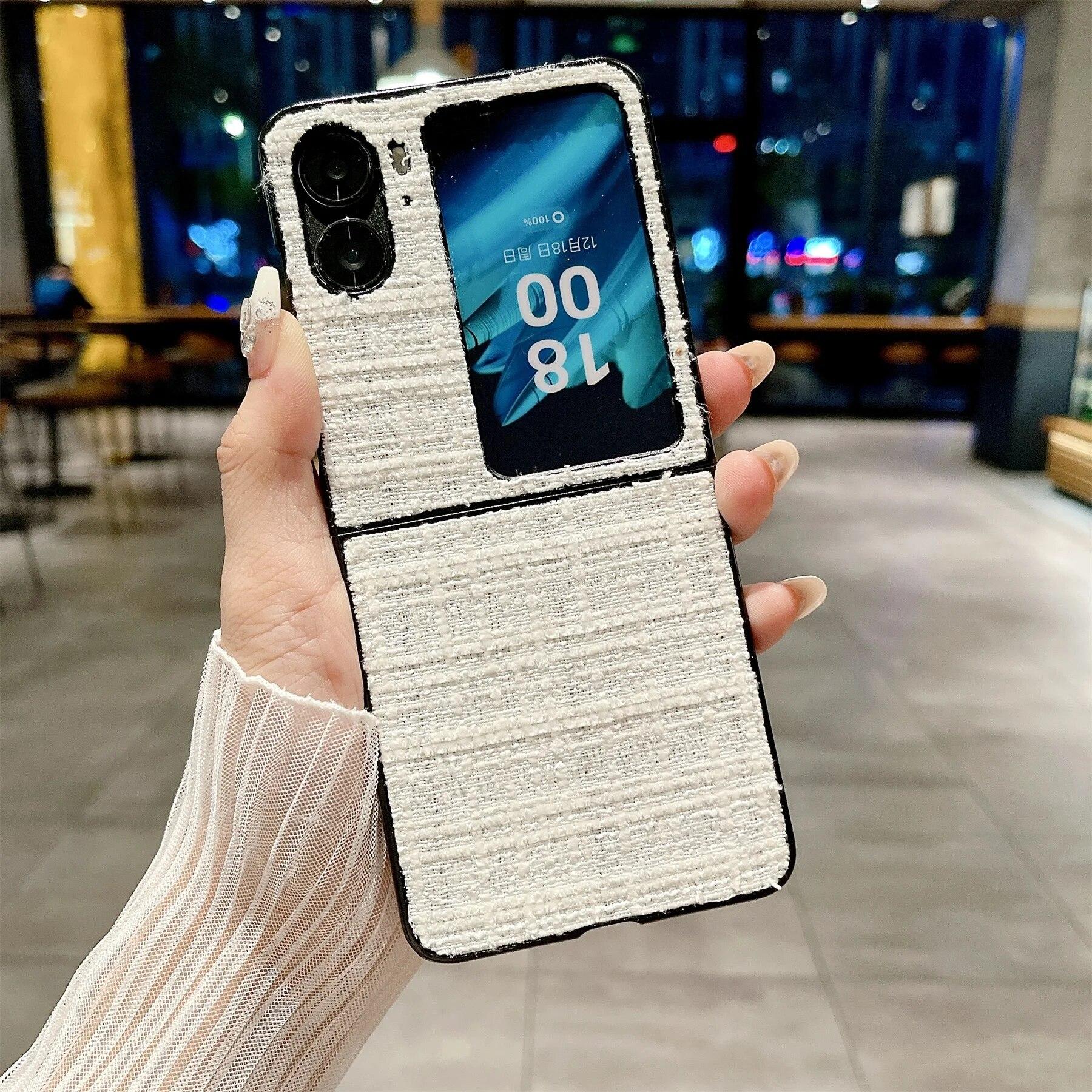 

Роскошный однотонный чехол для предотвращения падения с небольшим ароматом для OPPO Find N2 FLIP Find n3 Find N3 Flip, противоударный чехол for Find N3 FLIP белый