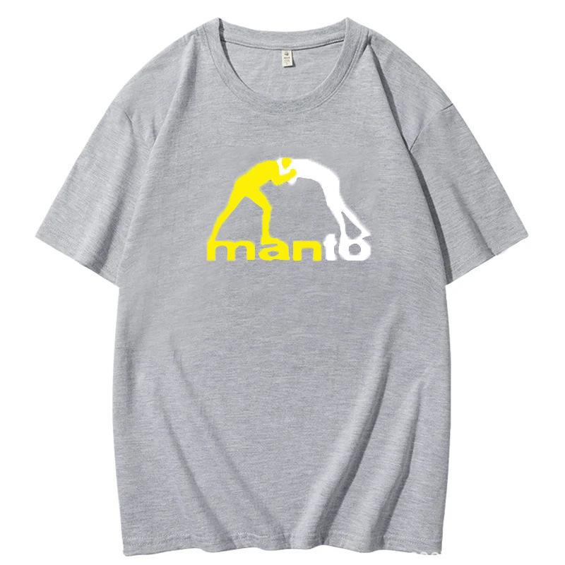 Men's T-shirt summer casual men's clothing soft polyester fabric short sleeves