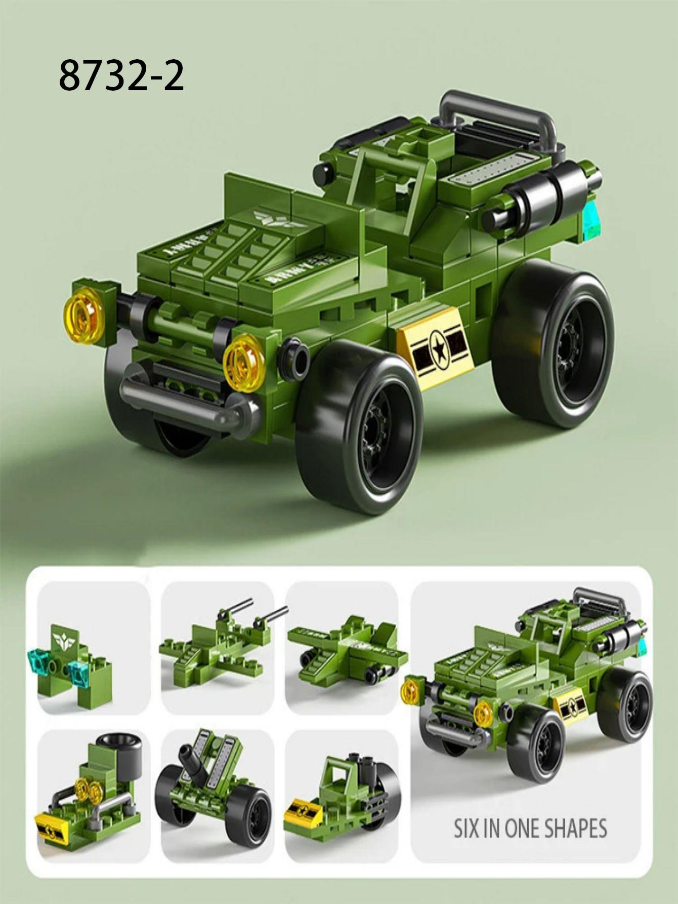 

Building Blocks Small Particles 6-in-1 Building Blocks Assembling And Inserting Educational Toys S