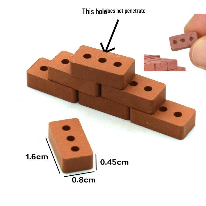Micro Landscape DIY Model: Mini Brick Old House Building Blocks for Students