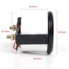 Automotive Fuel Gauge with 12V Operation White LED Lighting and Black Rim Designed for tallation on Car trument Panels