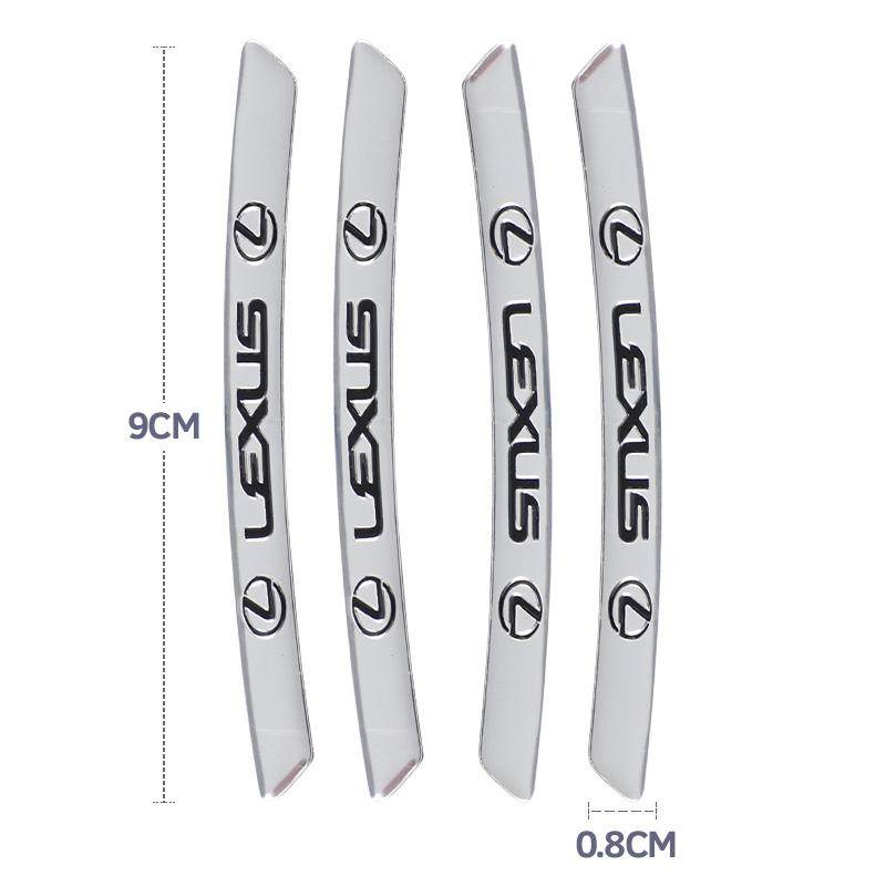 4Pcs Aluminum Alloy Car Wheel Rim Decal Decorative Sticker For Lexus F-SPORT ES RX NX LS UX LM LX GX LC RZ IS CT GS RC HS SC TXLY8 