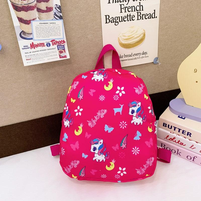 Dinosaur Kids Backpack With Cute Cartoon Design Lightweight Nylon For Use School