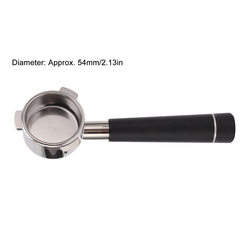 Coffee Portafilter Stainless Steel Bottomless 54mm 3 Ears Coffee Machine Accessories for Breville 8 Series Black/White