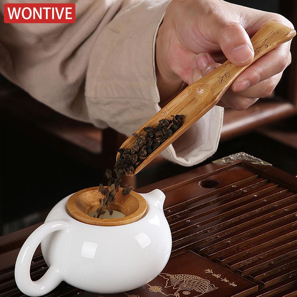 1/3/5/10Pcs Bamboo Spoon Set Smooth Edge Multi Function Kitchen Salt Scoop Multi-Function Tea Scoops Household Accessories