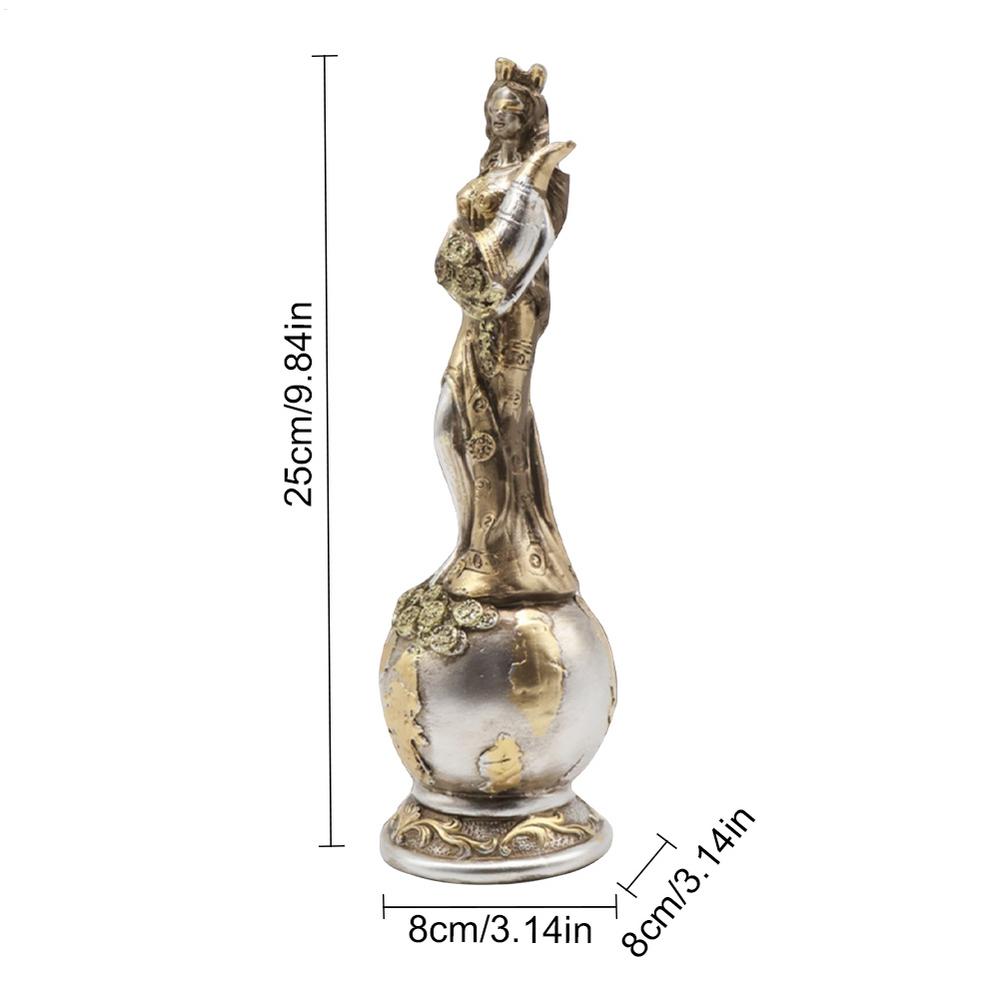 

Богиня Фортуна Нарядная Фортуна Богиня Удачи Элегантная Греческая Фигурка Коллекционный Домашний Декор