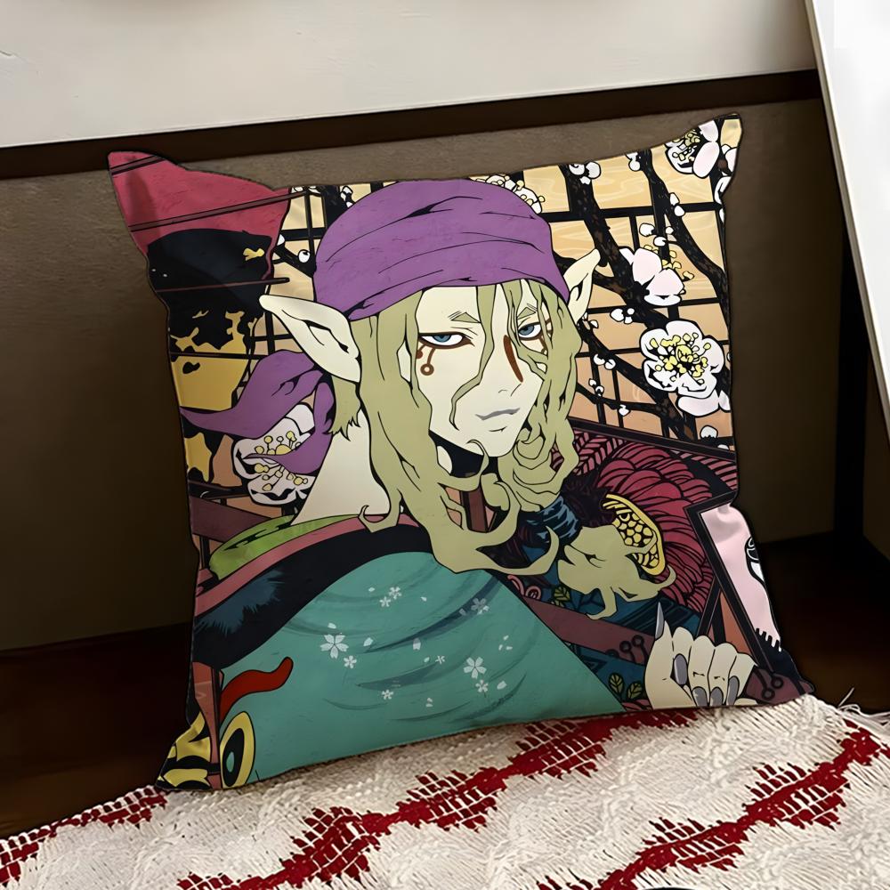 MMononoke Anime Cushion Cover Reversible Soft Durable Pillow Cover Home  Car MultiScene Use for Daily Comfort