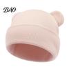 Infant Knitted Hat Baby Winter Hat, Cute Bear Ears Cozy Knit Soft Ear Warm Skull Cap for Newborn Toddler Boys Girls, 0-36 Months Windproof Head Wrap