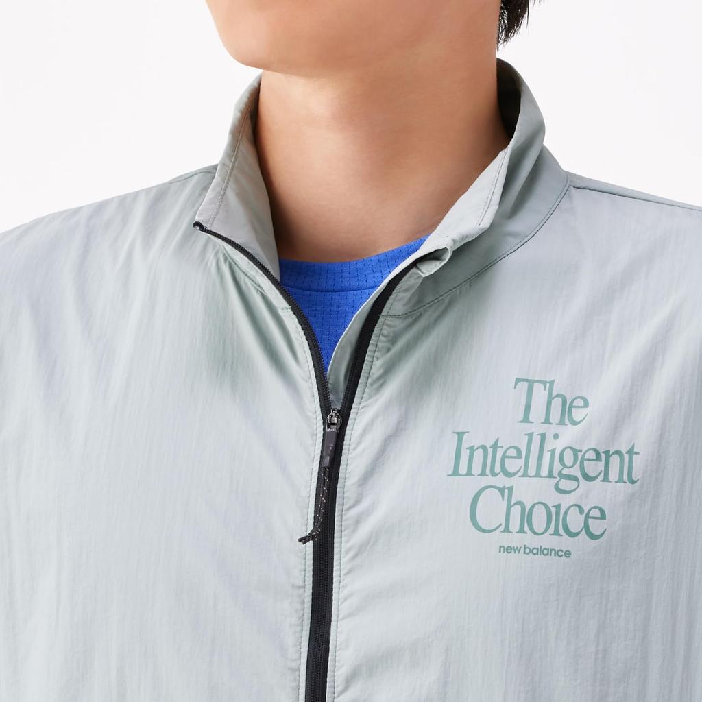New Balance Impact Run Graphic Woven Jacket MJ21265 JIR Size L (Juniper),