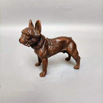 Metal Desk Ornaments Bulldog Miniatures Figurines Handmade Retro Animal Pet Dog Statue Home Decorations Accessories