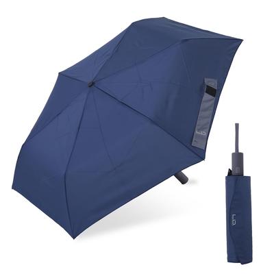 Ogawa 2025 Men's Automatic Folding Umbrella, Lightweight, Ultra-Water-Repellent, 55cm, Safety Lock, Easy-Store Pouch, Navy