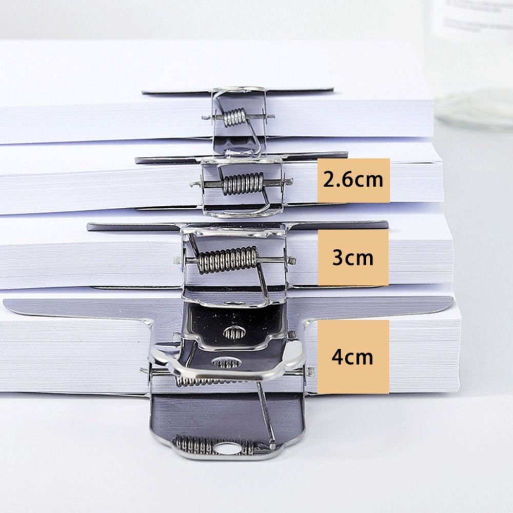 Multifunctional Stainless Steel Metal Binder Clips Multi-size Round/Flat/Mountain Head Paper Clips Seal Clip Home Office School