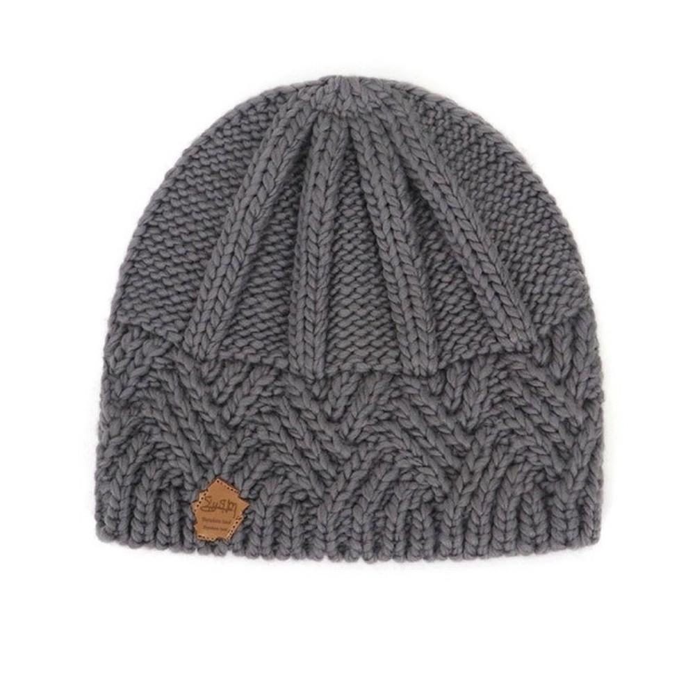 Thick Women Knitted Hat Coldproof Warm Streetwear Caps Fashion Winter Hat  Autumn