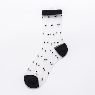 Japanese Wave Point Transparent Crystal Socks EMA