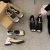 Mary Jane Shoes Show Thin Fried Street Fairy Explosion Home Single Shoes Female Spring  Summer Internet Celebrity High Value Wind Non-slip