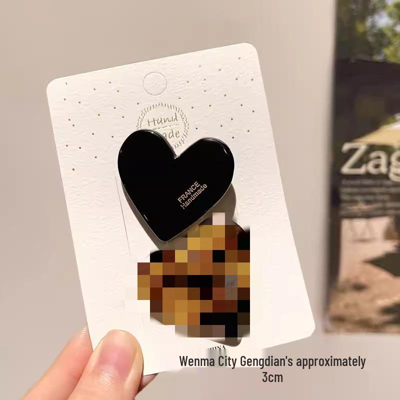 Retro Chic Heart Hair Clip: Cute, Simple, Versatile Side Clip