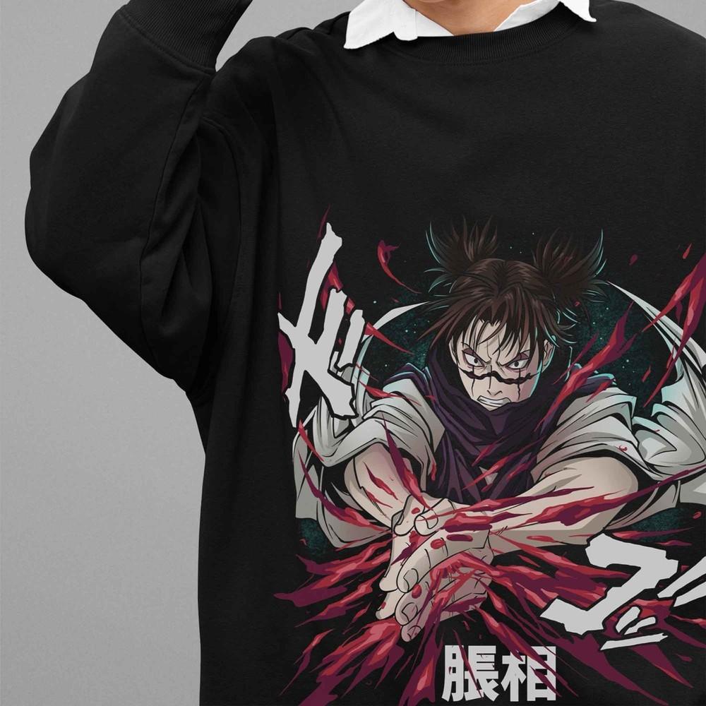

Jujutsu Kaisen Sweatshirt Choso Sweater JJK Anime Pullover Gojo Satoru Sukuna S