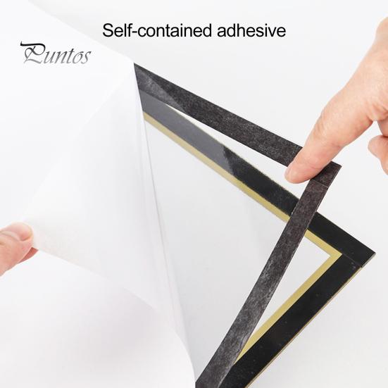Waterproof Magnetic Display Sign Holder Wall Mount Self-Adhesive Picture Frame Clear Reusable PVC Document for Home School Office Door Refrigerator
