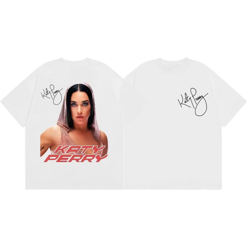 Vintage Washed Katy Perry Lifetimes Tour 2026 American Pop Icon Dance Pop Concert Tour Graphic T-shirt Men Women Printed Tee Summer Casual Fashion