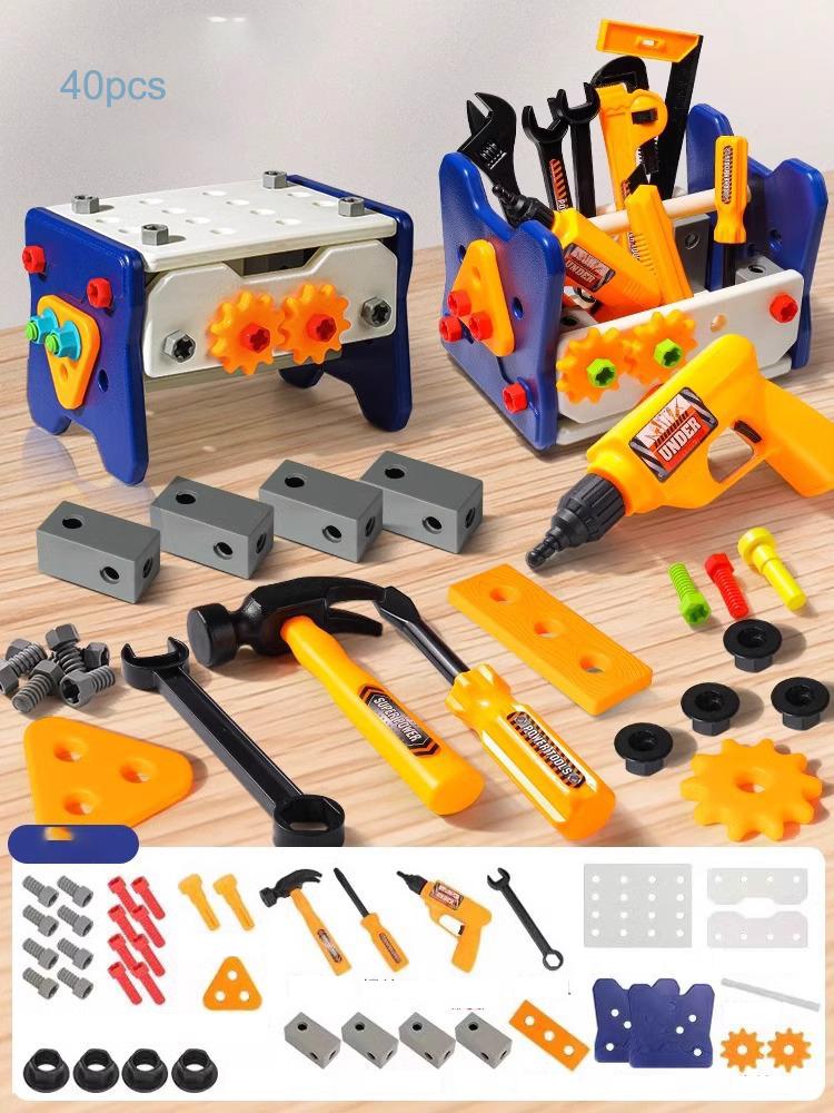 

Детский игрушечный набор инструментов для ремонта, сборки и разборки 40pcs