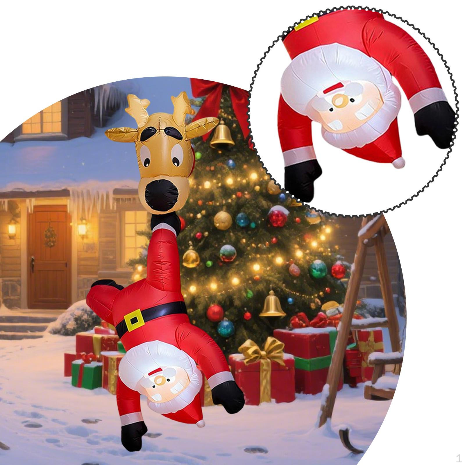 

Christmas Inflatable Reindeer Santa Novelty Lightweight Gift Xmas Decoration