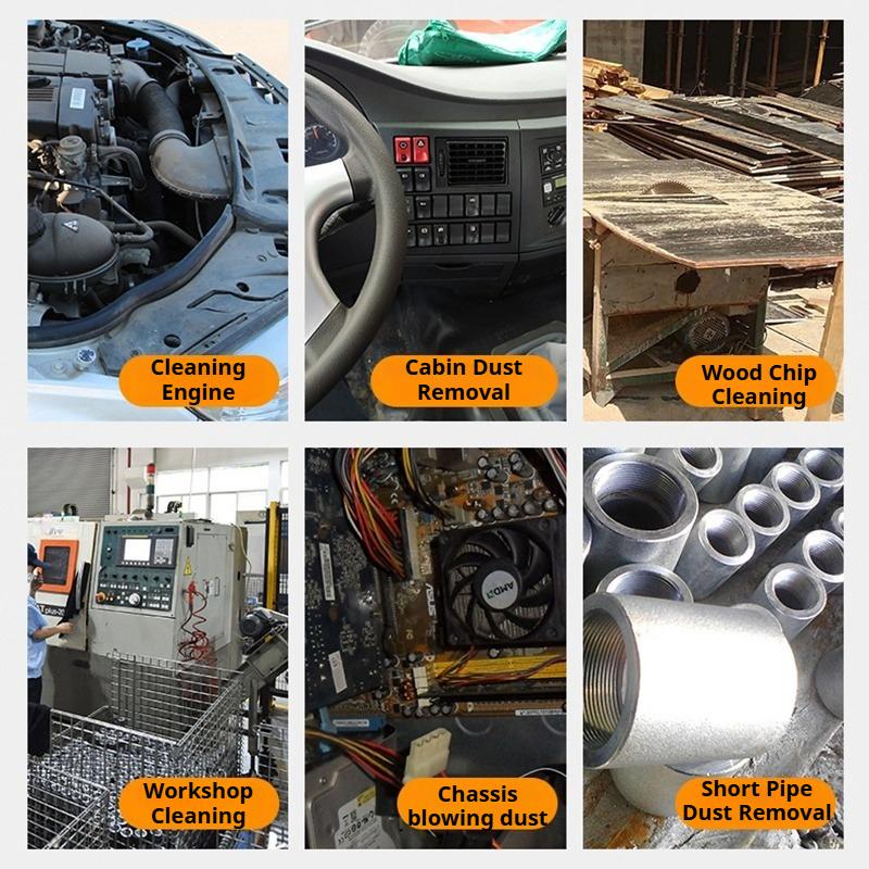 Pneumatic Air Dust Blow Gun High Pressure Removal Tools Portable Extended Retractable Dust Blow Gun Multi-purpose Cleaning Tools