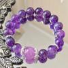 10Mm Retro Natural Tiger Amethyst Purple Lithium Hui Design Bracelet Bracelet.
