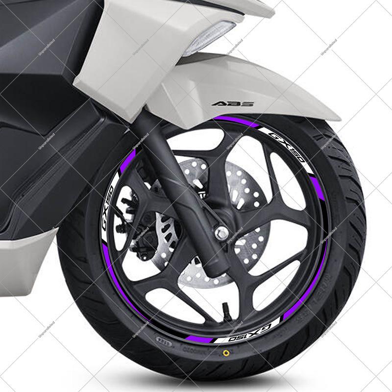 

Reflective Waterproof Wheel Stickers for Honda NS150GX - Decorative Rim Accessories