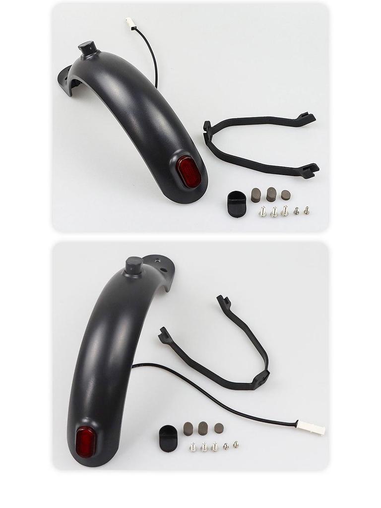 M365 Electric Scooter Rear Fender with Bracket, Screw Cap, and Taillight Accessories