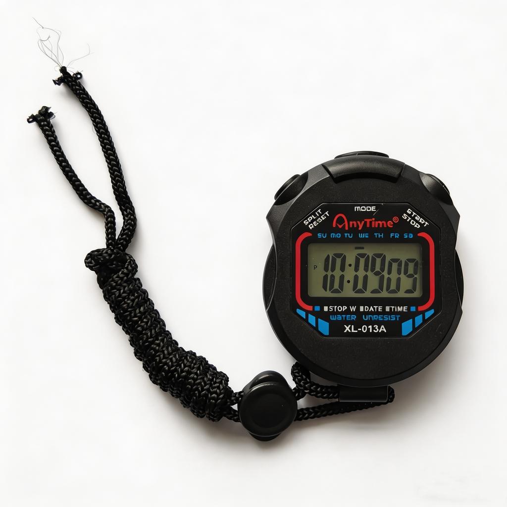 Digital Stopwatch Handheld Sports Timer Waterproof Multifunctional Stop Watch for Running Swimming Hiking Outdoor Competition