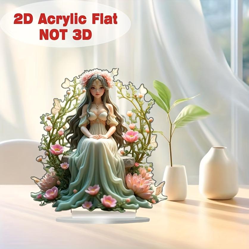 Boho Style Acrylic Elf Tabletop Decor, Multipurpose Home & Office Decoration, Ideal Gift for Friends, for Maneki Neko Themed Decor, Nurseries, Home D