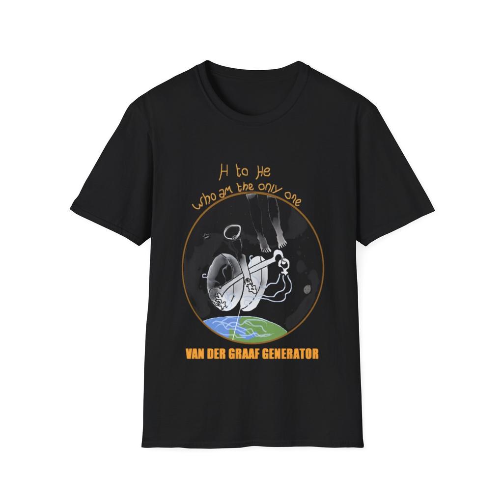 Unisex Soft Cotton 100% Cotton T-shirt Mens Tees Top. Van Der Graaf Generator. H To HE