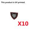 MOC Medieval Red Lion Black Eagle Castle Soldier Knight Horse Mount Building Block Military Figure Vest Armor Flag Toy Gift B036