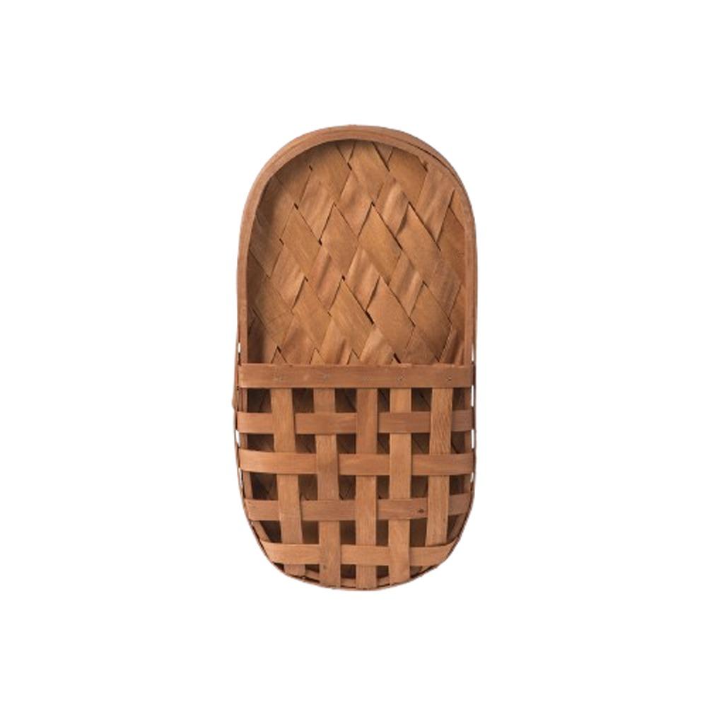 

Плетеная вручную подвесная корзина для цветов, деревянная корзина для хранения для балкона, гостиной Style 2