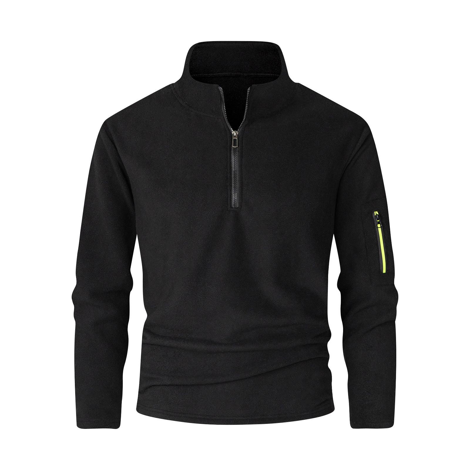 Мужская толстовка свободная однотонная уличная теплая дышащая футболка топ L чёрный 2238₽