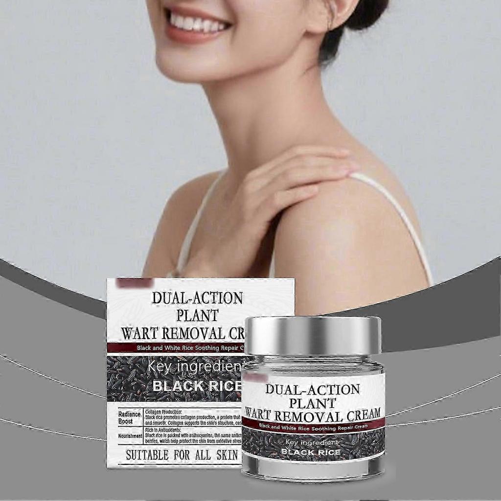 Skin Tags Removal Cream, Black Rice Exfoliating Treatment for Women & Men, Dual - Action Exfoliation & Brightening