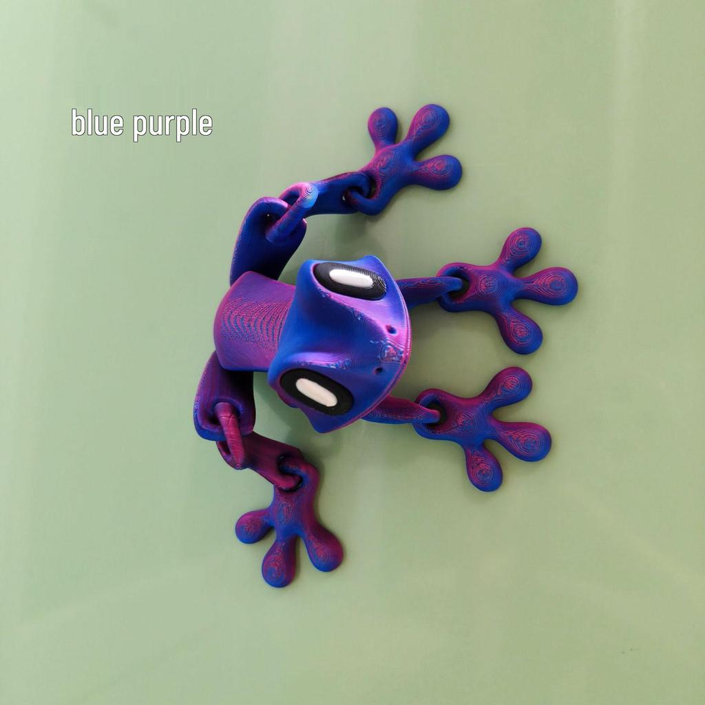 3D Magnetic Frog Joint Movable Figurine - Crafty Desktop and Fridge Ornament Toy