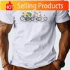 Unisex Tour De France Graphic TShirt Breathable MoistureWicking Tee with Official Stage Casual Round Neck Short Sleeve Top