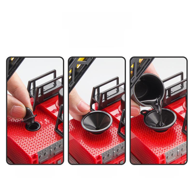 Children's Alloy Fire Ladder Vehicle Toy Model