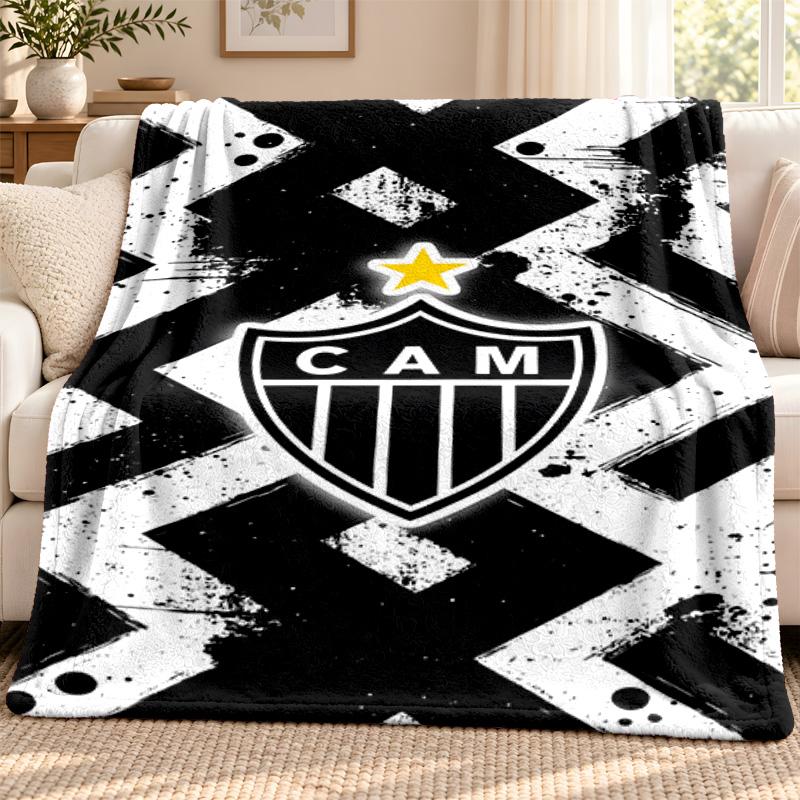Clube Atletico Mineiro blanket Flannel Blanket Soft Cozy Plush Throw for Sofa Bed Lightweight Home Decoration Outdoor camping