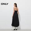Only Women's 2025 Spring Elegant Backless Halter U-Neck Solid Long Dress