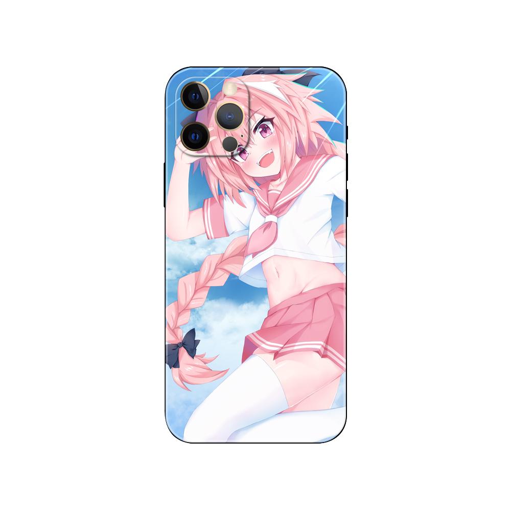 Astolfo Phone Case for Iphone 5 5s 2020se 6 6s 7 8 Plus X 10 XR XS 11 12 13 Mini Pro MAX Black Tpu Back Cover