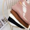 Women Men Winter Warm Wool Knitted Scarf Solid Color Outdoor Thickened Neckerchief Vintage Wrap Long Scarf Neck Cover Scarf