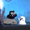 Halloween Decorative Ornament Cute Cartoon Pumpkin Ghost Figurine for Home and Office Desk