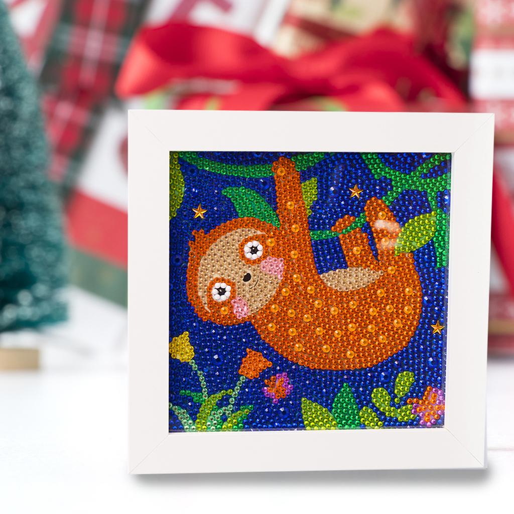 Kids Full Drill 5D Diamond Painting Kit, Cartoon Animal Handmade Diy Diamond Paste Decor Art