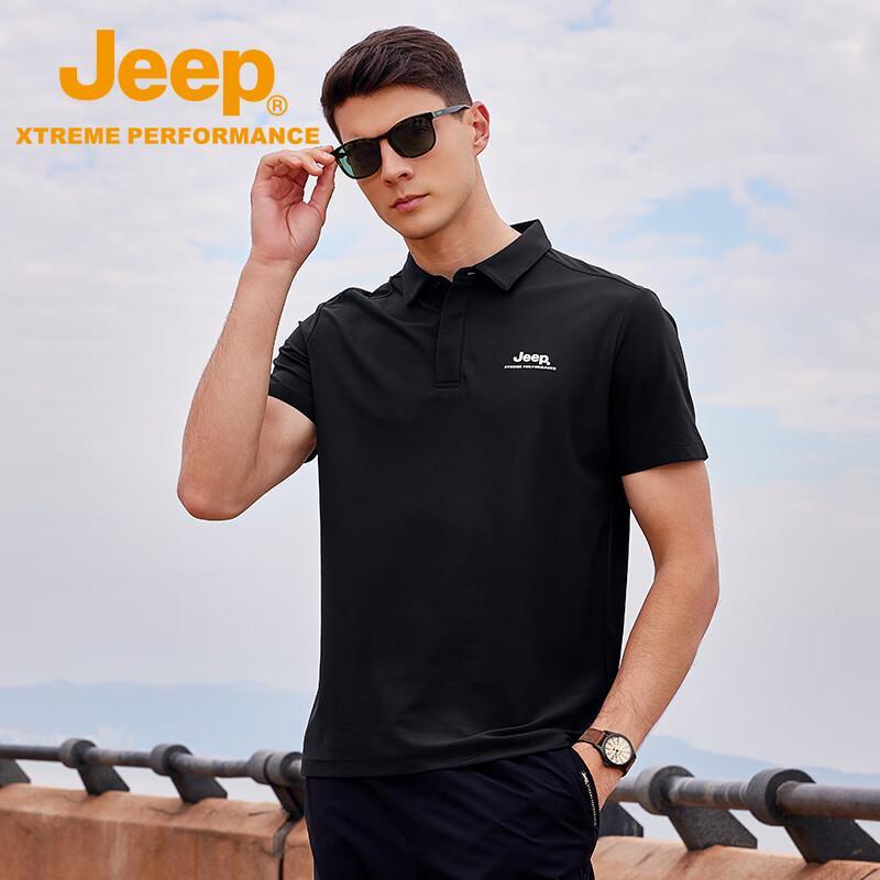 JEEP Men's Outdoor Breathable Polo Shirt