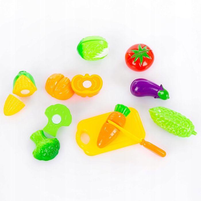 Coffret Petit Chef 24 pièces: casseroles métal, légumes à scratch, tablier et toque - Kinderplay (KP1570)